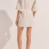 Sample - Coeus White Eyelet Mini Dress