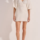 Sample - Coeus White Eyelet Mini Dress