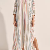 Pollux Byron Stripe Maxi Caftan Dress