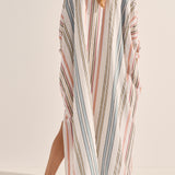 Pollux Byron Stripe Maxi Caftan Dress