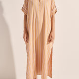 Castor Camel Stripe Caftan