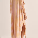 Castor Camel Stripe Caftan