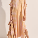 Castor Camel Stripe Caftan