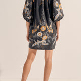 Midas Navy Batik Print Dress