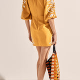 Sample - Golden Applique Coeus Dress Size L