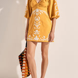 Sample - Golden Applique Coeus Dress Size L
