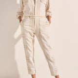 Hephaestus Cream Boucle Stripe Boilersuit