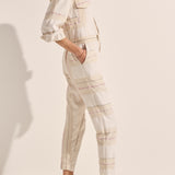 Hephaestus Cream Boucle Stripe Boilersuit