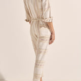 Hephaestus Cream Boucle Stripe Boilersuit