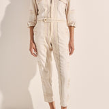 Hephaestus Cream Boucle Stripe Boilersuit