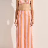 Sample - Xora Stripe Maxi Skirt
