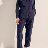 Sample - Navy Boucle Cadmus Pants
