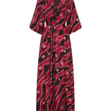 Olive Hand Dyed Silk Caftan