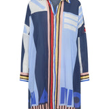 PRE-ORDER Artemis Blue Sarong Shirtdress