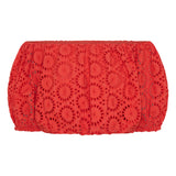 Antiope Red & Pink Eyelet Top