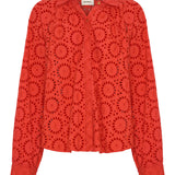 Cleobis Red & Pink Eyelet Shirt