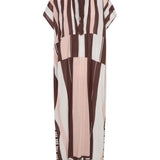 PRE-ORDER Thaddeus Pink & Brown Sarong Caftan