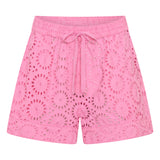 Talus Red & Pink Eyelet Shorts