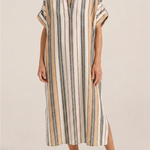 ILIO NEMA Castor Blue Fez Stripe Caftan