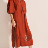 Sample - Circe Picante Lace Poplin Dress - Medium
