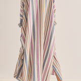 Pollux Naxos Stripe Maxi Caftan Dress