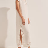 Phanes White Eyelet Caftan