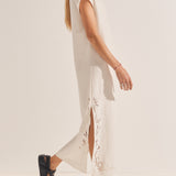 Phanes White Eyelet Caftan