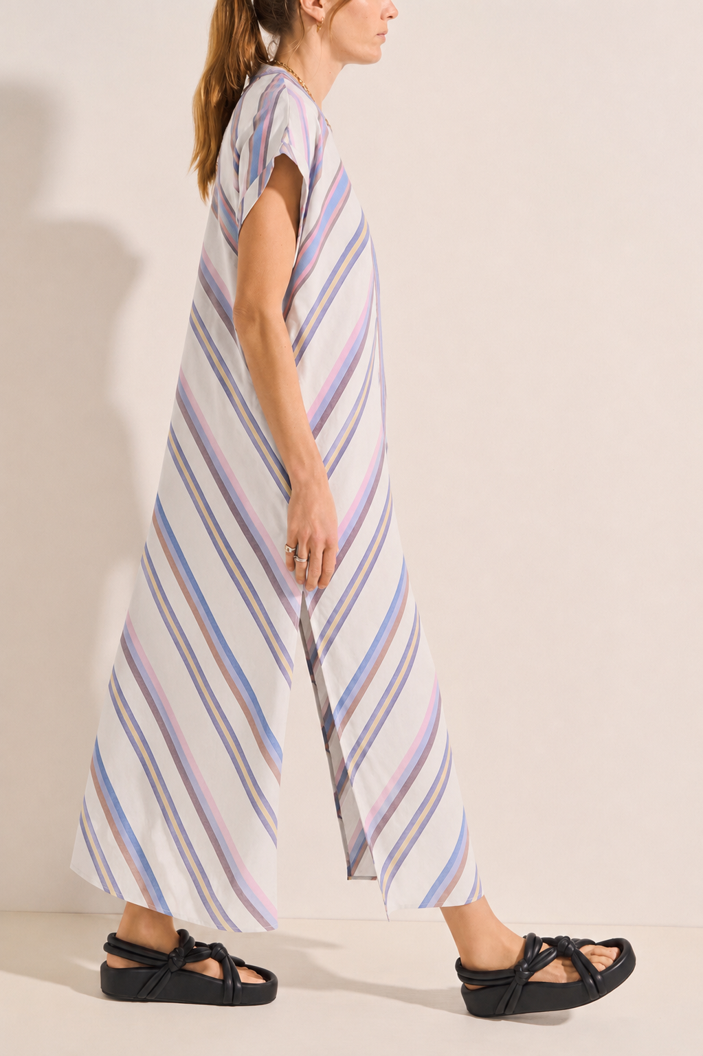 ILIO NEMA Cythera Thessa Stripe Caftan SIDE