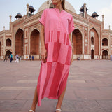 Castor Pink Broken Stripe Caftan