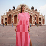 Castor Pink Broken Stripe Caftan