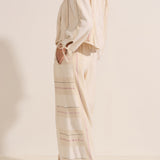 Delian Cream Boucle Stripe Jacket