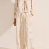 Delian Cream Boucle Stripe Jacket