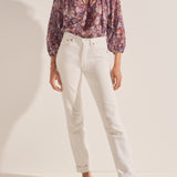 Sample - Euthenia Brown Batik Print Blouse