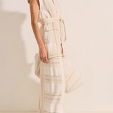 Graces Cream Boucle Stripe Dress