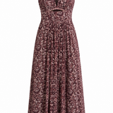 Sample - Printed Stripe Lurex Marsyas Dress
