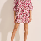 Sample - Fuchsia Orchid Print Helen Dress