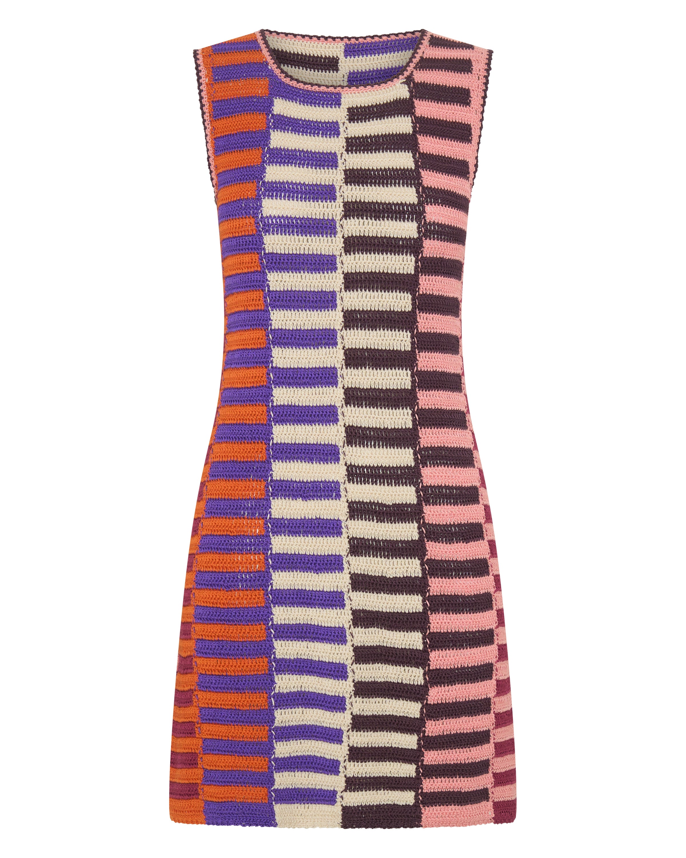 ILIO NEMA Aero Multi Crochet Dress GHOST
