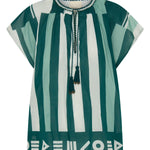 ILIO NEMA Ossa Green Sarong Voile Top