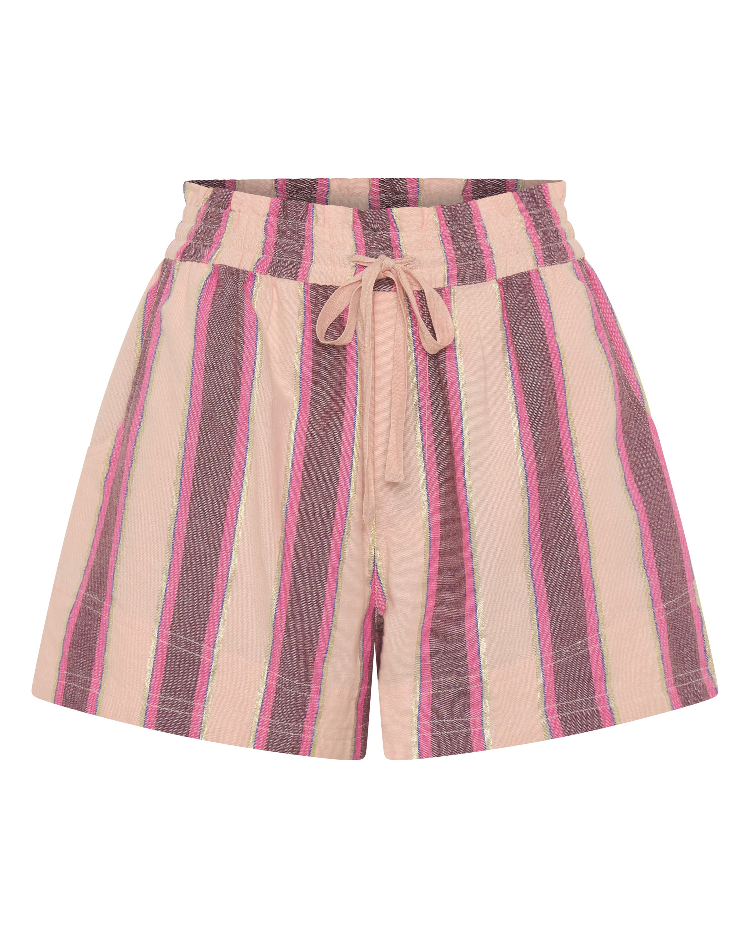 ILIO NEMA Remus Pink Mykonos Stripe Shorts GHOST