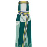 ILIO NEMA Aethra Green Sarong Voile Dress ghost