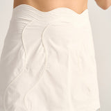 Scilla White Poplin Skirt