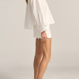 Sample - Cleobis White Cotton Poplin Shirt