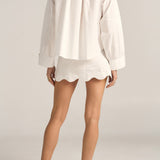 Sample - Cleobis White Cotton Poplin Shirt