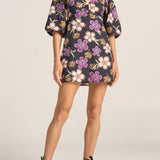 Coeus Hibiscus Print Dress
