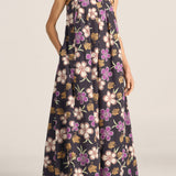 Nisus Hibiscus Print Dress
