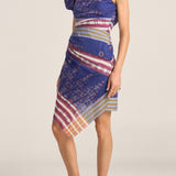 Aegina Ikat Scarf Print Dress