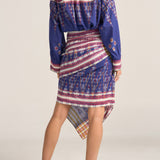 Aegis Ikat Scarf Print Skirt