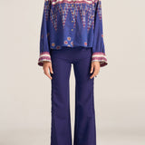 Medusa Ikat Scarf Print Shirt