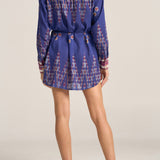 Arion Ikat Scarf Print ShirtDress