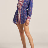 Arion Ikat Scarf Print ShirtDress